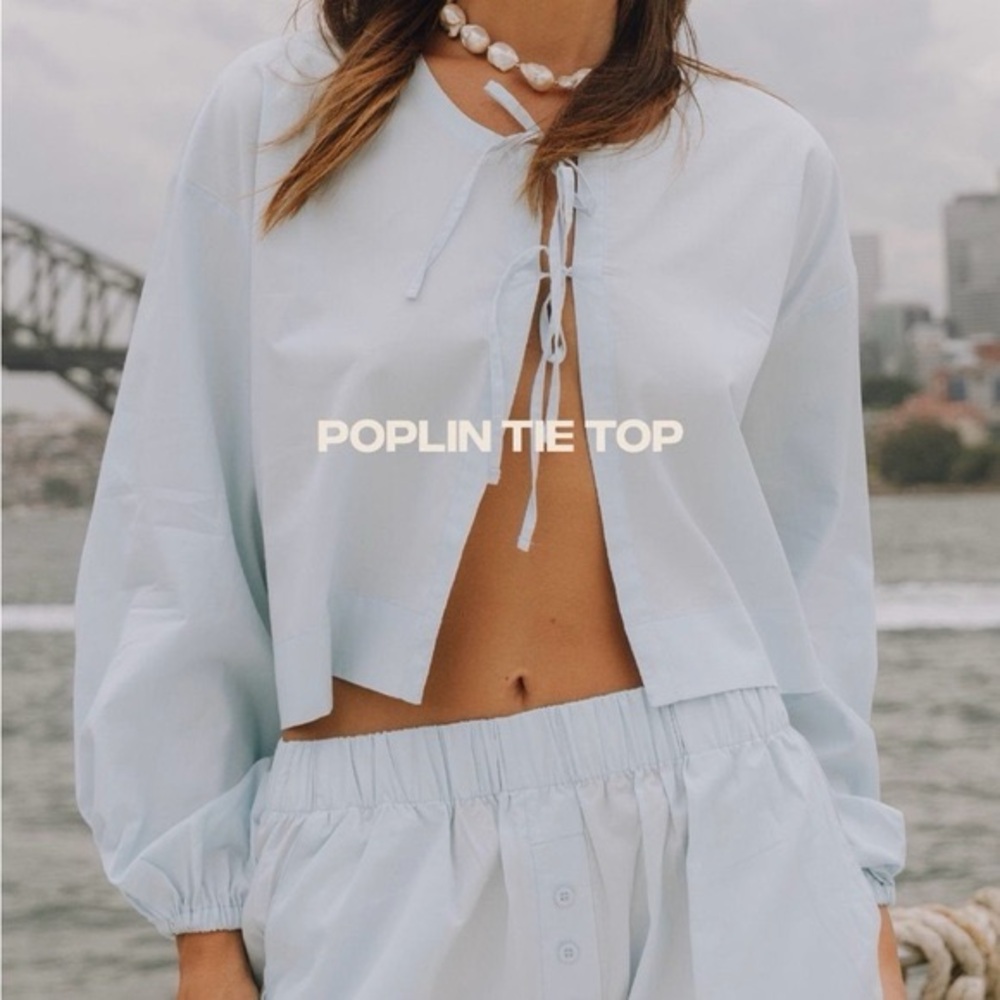 Daily Drills Poplin Tie Top